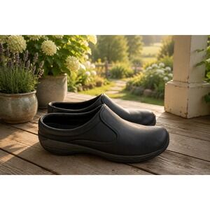 Merrell Encore Q2 Slide Leather Black Comfort Clogs Womens 10 J45810